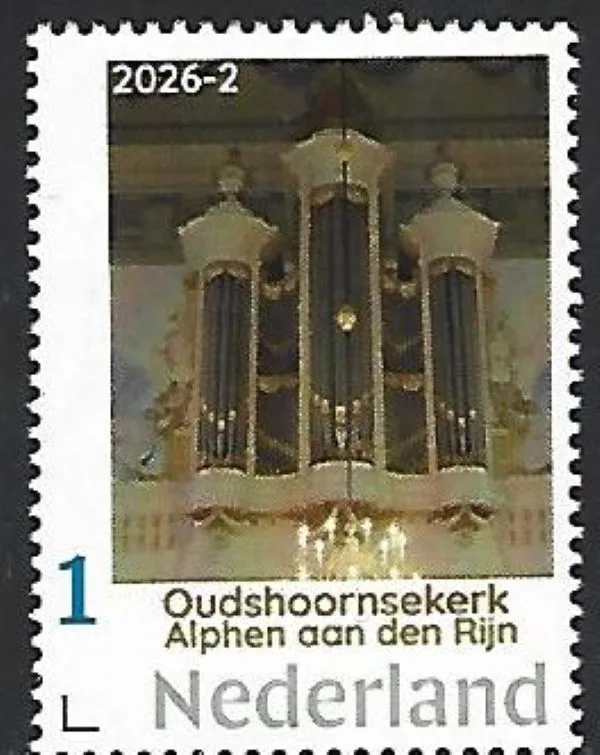Netherlands 2026-2 Organ: Oudshoornsekerk Alphen ad Rijn MNH