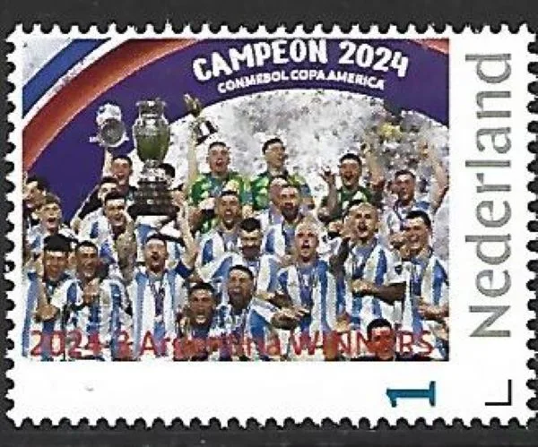 Pays-Bas 2024-3 Football soccer : Argentine Copa America neuf/mnh