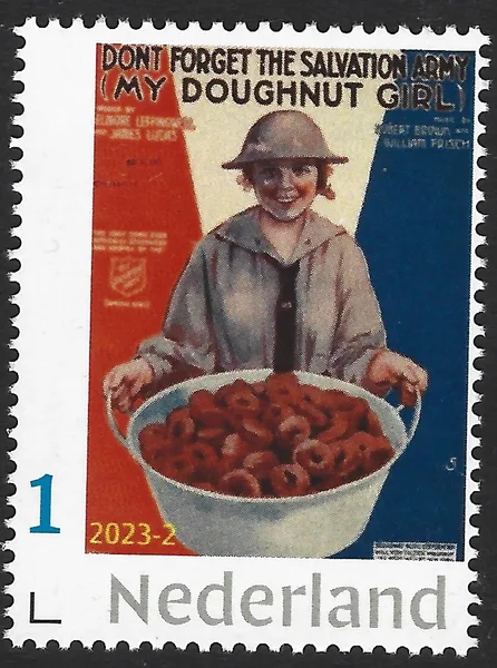 Netherlands 2023-2 Salvation Army, doughnut girl MNH