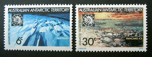 19-20 10 years Antarctic Treaty 1971 MNH