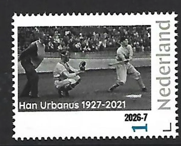 Nederland 2026-7 Honkbal Baseball: Han Urbanus 1929-2021 postfris/mnh