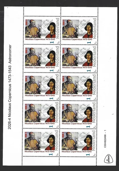 Nederland 2026-4 Nicolaus Copernicus 1473-1543 sheet postfris/mnh