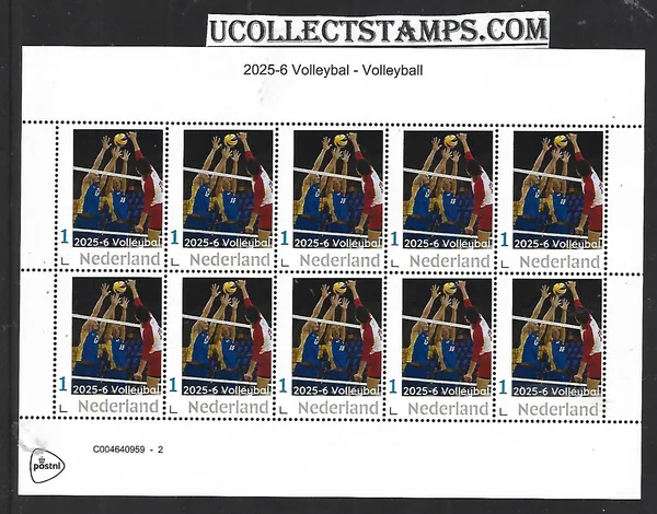Netherlands 2025-6 Volleyball sheet MNH