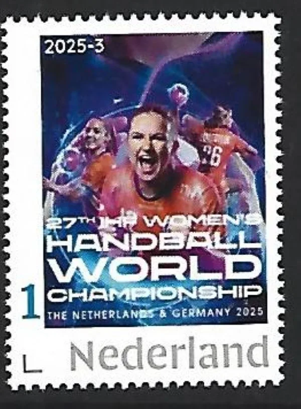 Netherlands 2025-3 Handball: World Championships Women Netherlands-Germany MNH
