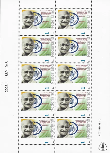 Nederland 2023-1 Mahatma Gandhi sheetlet postfris/mnh