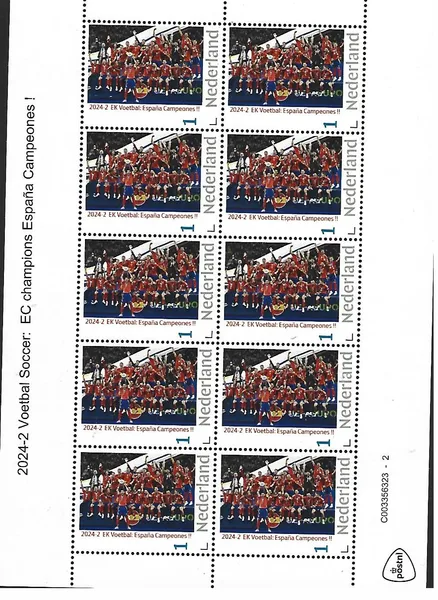 Netherlands 2024-2 Football Soccer: Euro football Spain Winners European championship sheetlet MNH