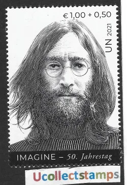 UNO Vienna 50yr Imagine John Lennon The Beatles MNH