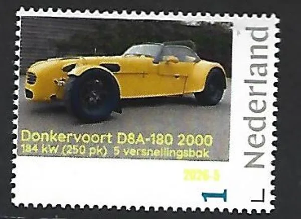 Nederland 202669 Auto Car: Donkervoort D8A -180 2000 184KW postfris/mnh