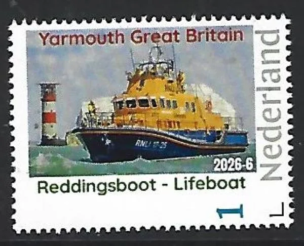 Nederland 2026-6 schip Reddingsboot Lifeboat: Yarmouth GBR postfris/mnh