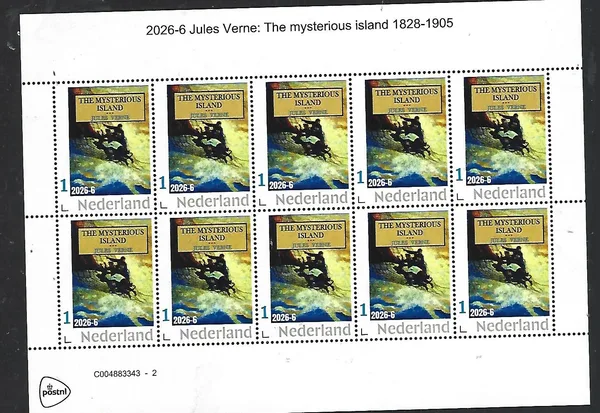 Nederland 2026-6 Jules Verne: the mysterious island sheet postfris/mnh