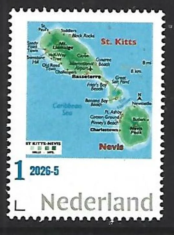 Netherlands 2026-5 Island Islands; Nevis & St Kitts Caribbean MNH