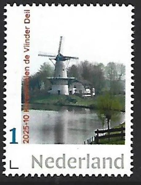 Netherlands 2025-10 Mill Windmill: Korenmolen de Vlinder MNH
