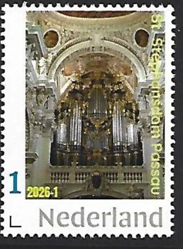 Netherlands 2026-1 Organ: St Stephansdom Passau Germany MNH