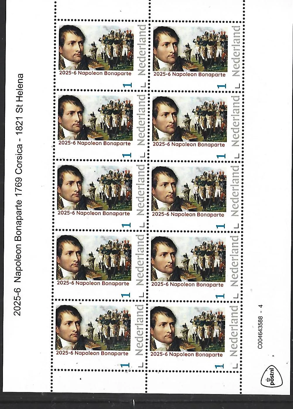 Nederland 2025-6 Napoleon: The Biggest army sheet postfris/mnh