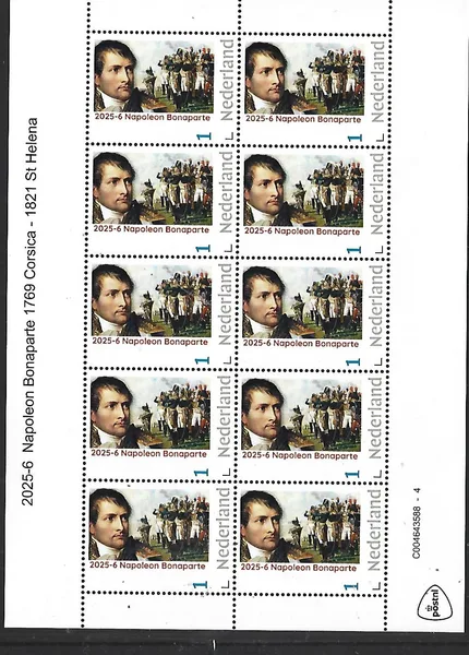 Nederland 2025-6 Napoleon: The Biggest army sheet postfris/mnh