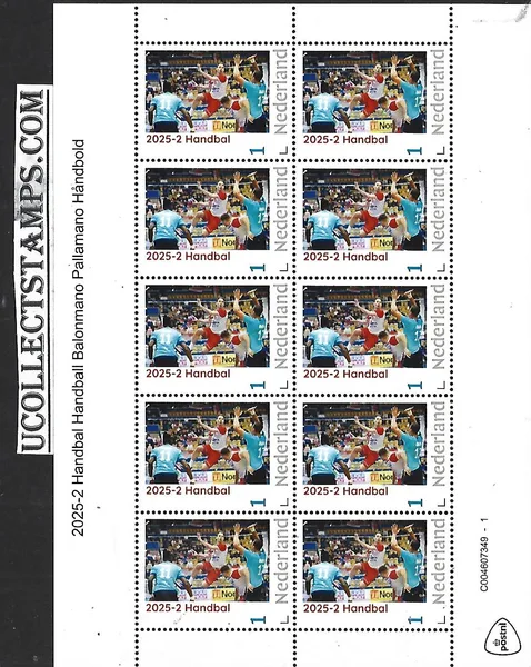 Netherlands 2025-2 Handball sheetlet MNH