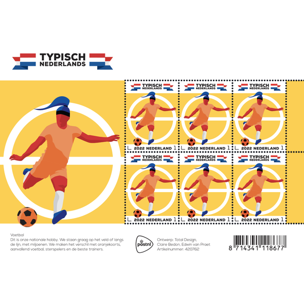 Netherlands 2022 Typical Dutch Football Soccer V4052 MNH