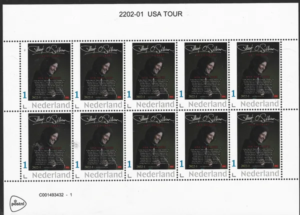 2022-1 Gilbert O'Sullivan USA tour sheetlet MNH