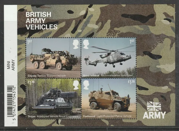 Great Britain 2021 Army vehicles blok-m/s postfris/mnh