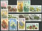 192-204 Falkland Frankeer bloemen opdruk 1971