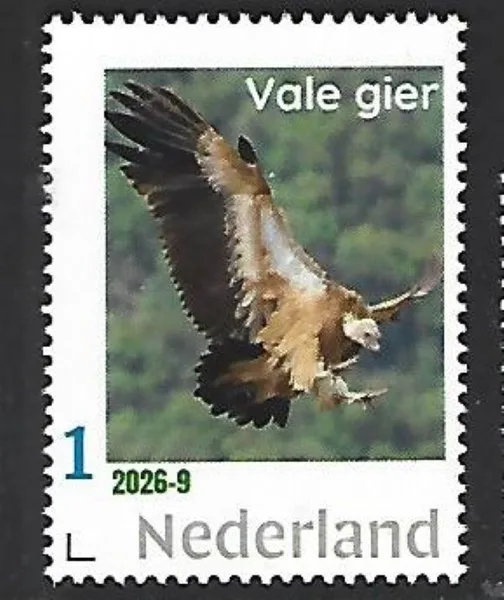 Netherlands 2026-9 Bird of Prey: Griffon Vulture MNH