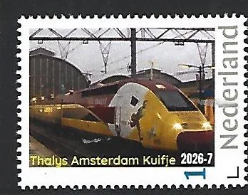 Netherlands 2026-7 Train: Thalys Amsterdam Tintin MNH
