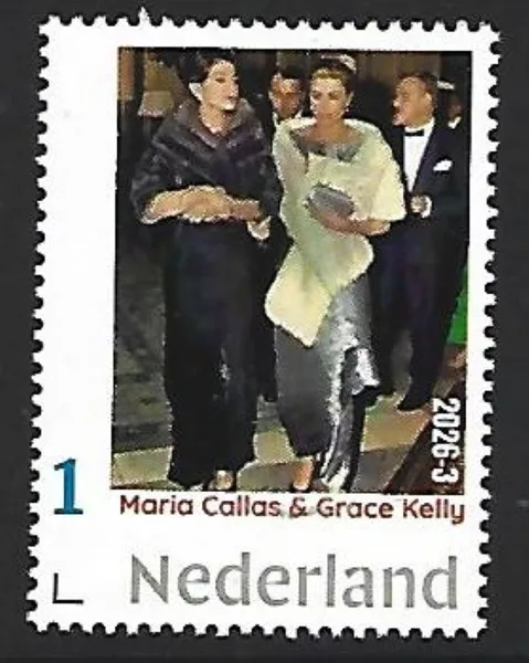 Nederland 2026-3 Maria Callas: Maria Callas & Grace Kelly postfris/mnh