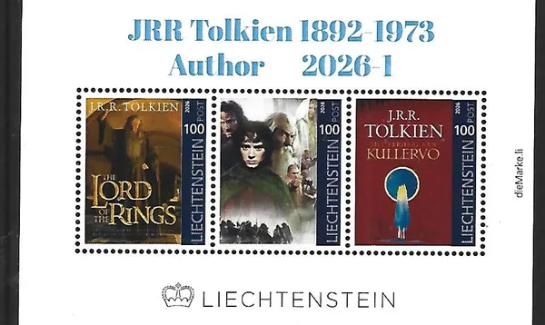 Liechtenstein 2026-1 JRR Tolkien Lord of the Rings m/s postfris/mnh
