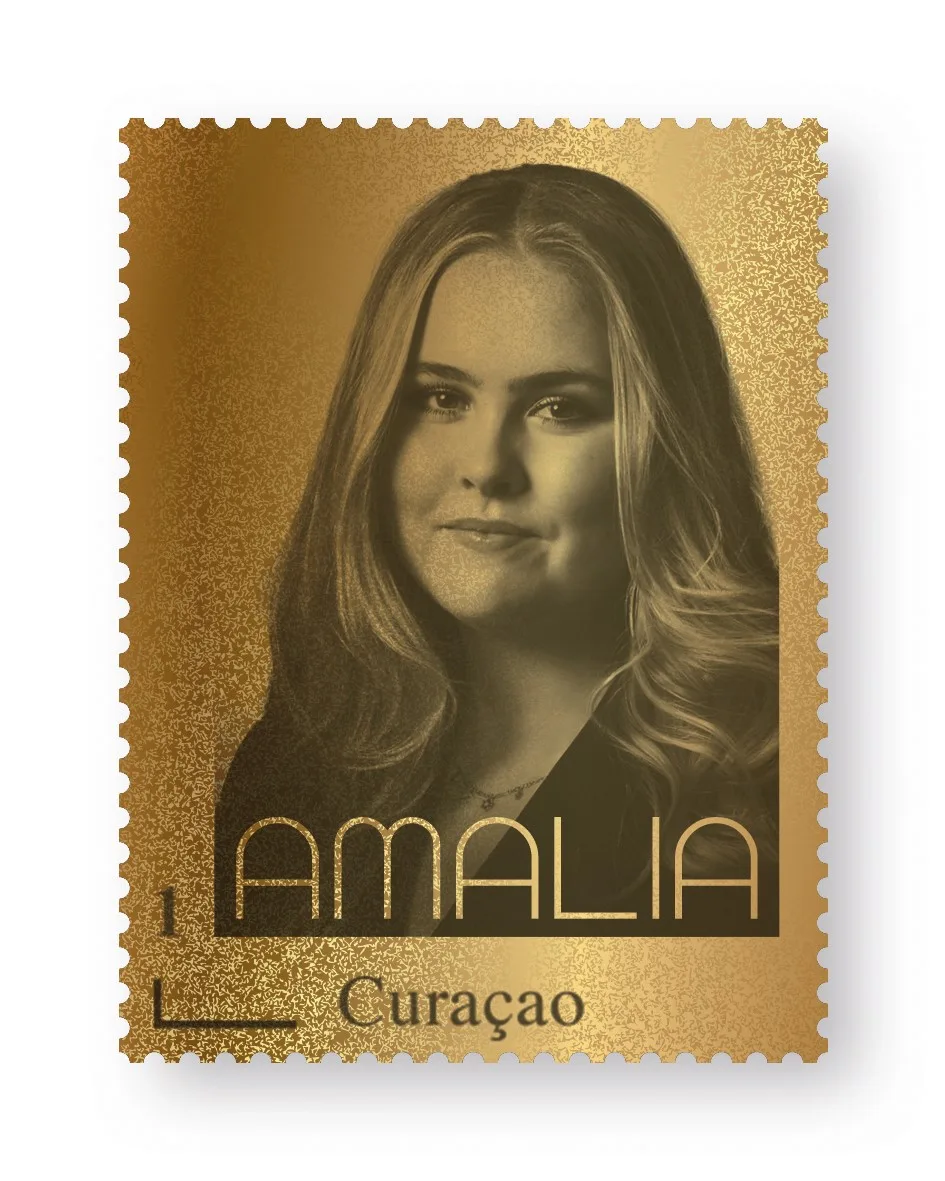 Curacao 2023 Prinses Amalia Gouden zegel in box postfris/mnh