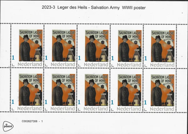 Netherlands 2022-3 Salvation Army poster sheetlet MNH