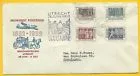 E10 100 jaar Postzegels 1952 met adres