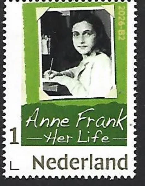 Netherlands 2026-B2 Anne Frank: 1929-1945 Her life MNH