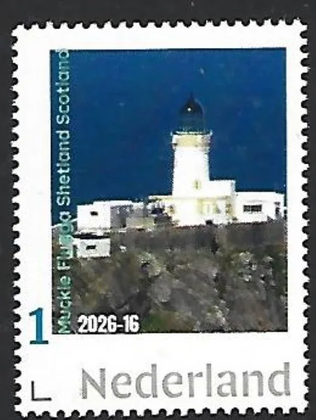 Netherlands 2026-16 Lighthouse: Muckle Flugga Shetland Scotland MNH