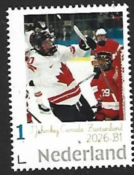 Nederland 2026-B1 IJshockey Icehockey: Canada-Zwitserland postfris/mnh