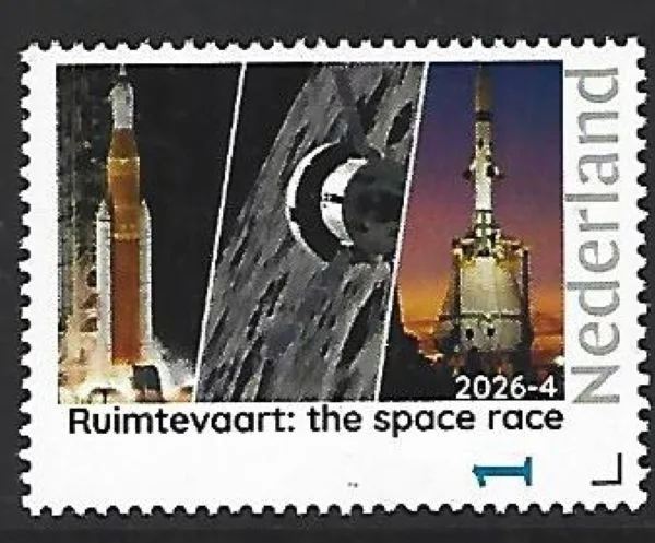 Nederland 2026-4 Ruimtevaart Space: The space race postfrs/mnh