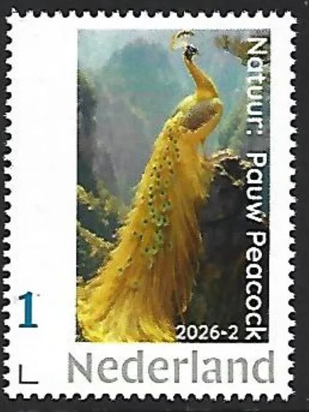 Netherlands 2026-2 Nature: Peacock MNH