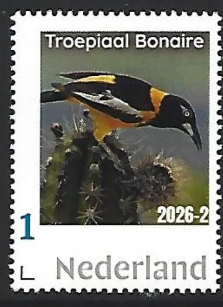 Nederland 2026-2 Bonaire Troepiaal vogel bird postfris/mnh