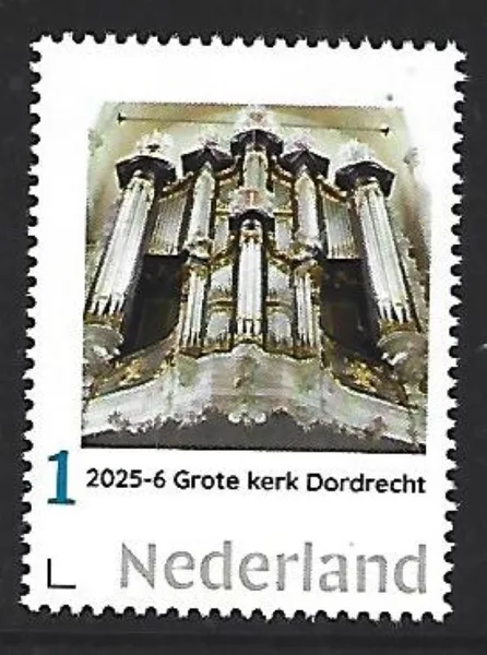 Nederland 2025-6 Orgel Organ: Grote kerk Dordrecht postfris/mnh