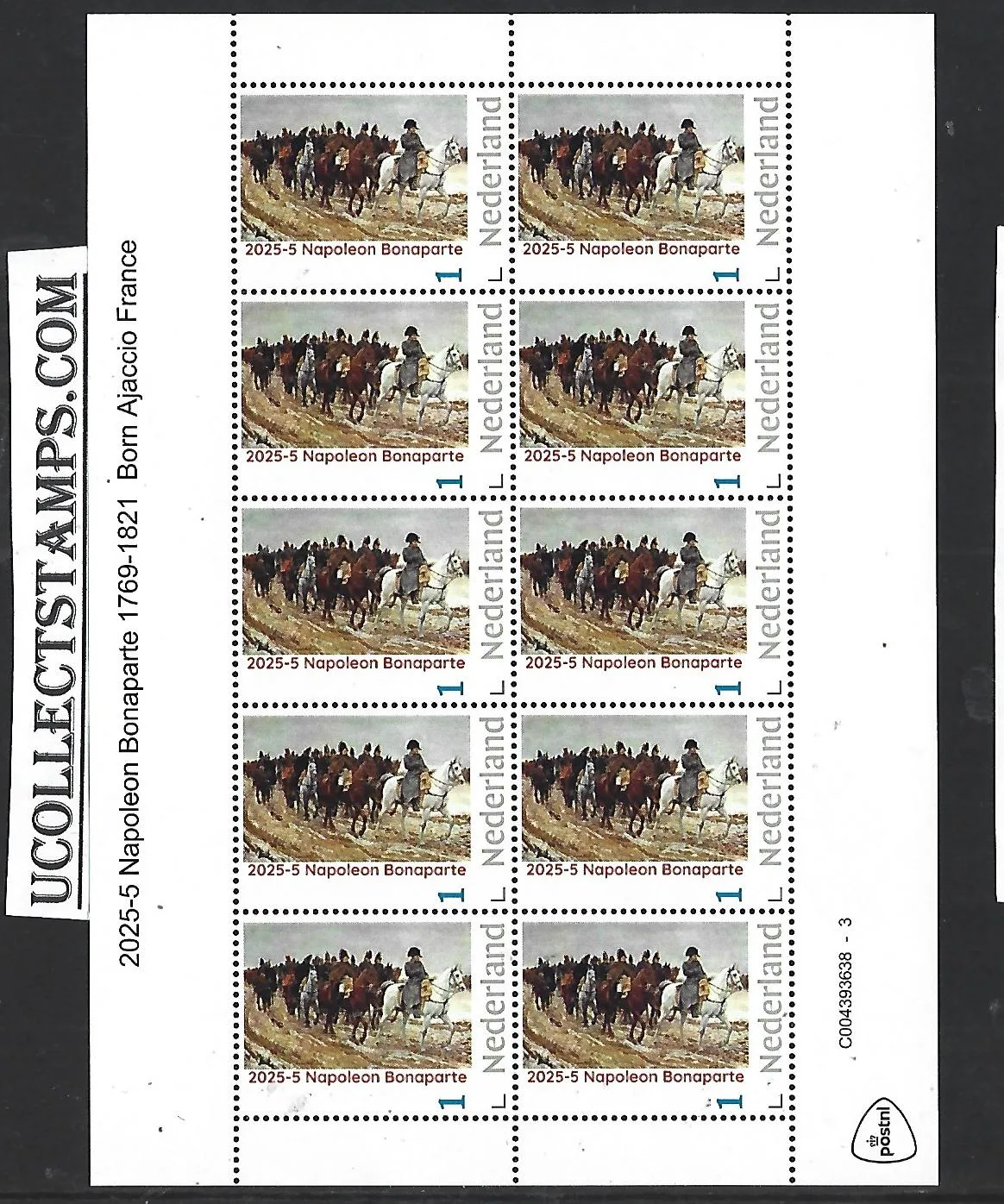 Netherlands 2025-5 Napoleon Bonaparte sheetlet MNH