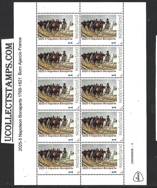 Netherlands 2025-5 Napoleon Bonaparte sheetlet MNH