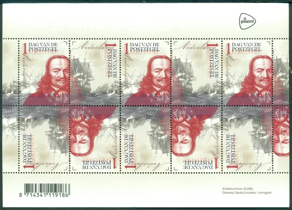 Netherlands 2022 Stamp Day De Ruyter V4039-40 MNH