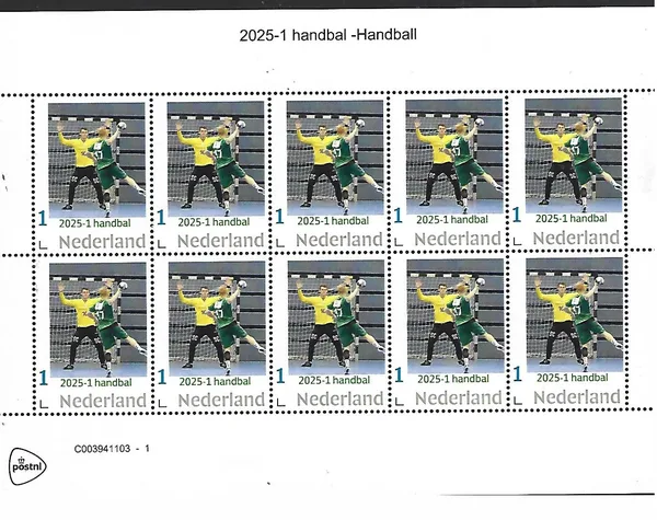 Netherlands 2025-1 Handball sheetlet MNH