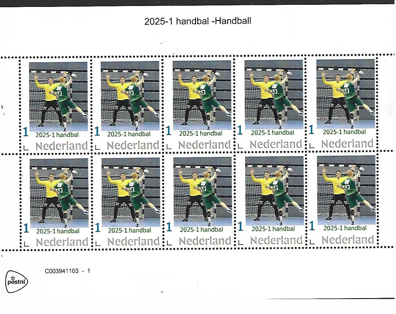 Netherlands 2025-1 Handball sheetlet MNH