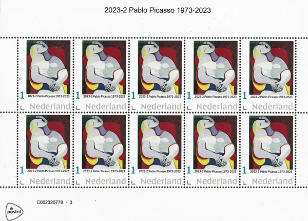 Netherlands 2023-2 Pablo Picasso 1973-2023 Painting sheetlet MNH