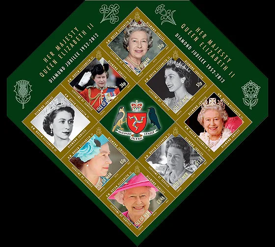 Isle of Man 2012 Diamond Jubilee block MNH