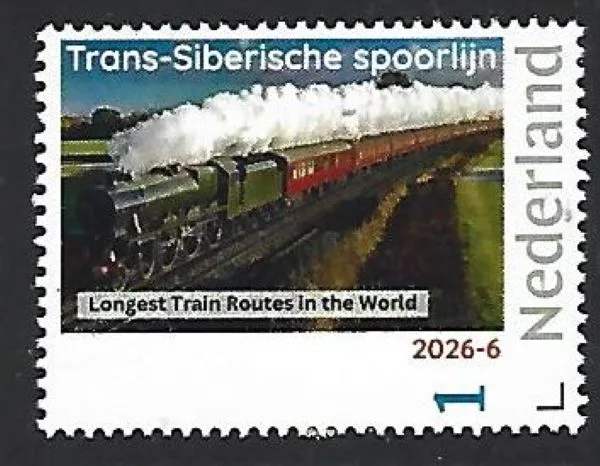 Nederland 2026-6 Trein Train: Trans-Siberian railway postfris/mnh