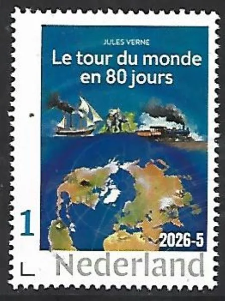 Nederland 2026-5 Jules Verne: la tour a 80jours France postfris/mnh