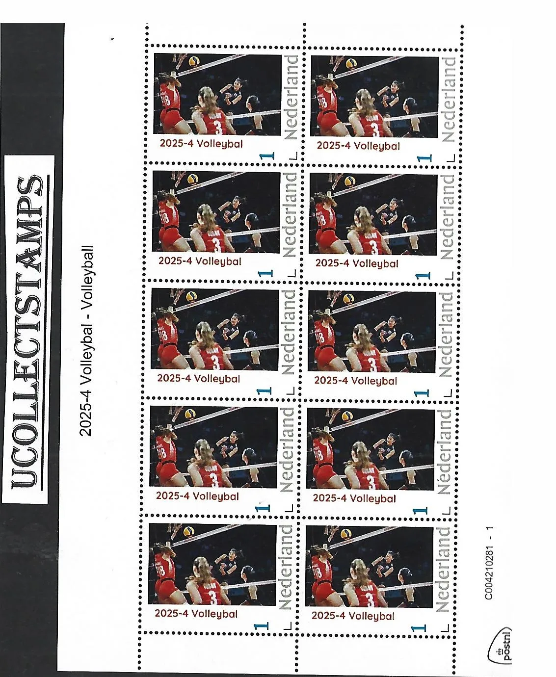 Nederland 2025-4 Volleybal Volleyball sheet postfris/mnh
