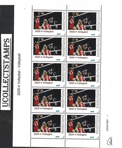 Nederland 2025-4 Volleybal Volleyball sheet postfris/mnh
