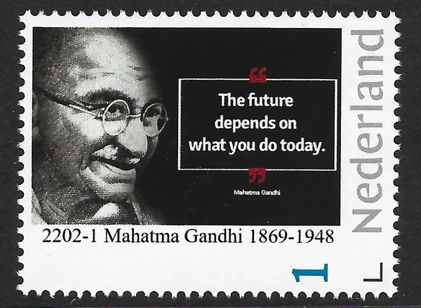 Nederland 2022-1 Mahatma Gandhi quote postfris/mnh
